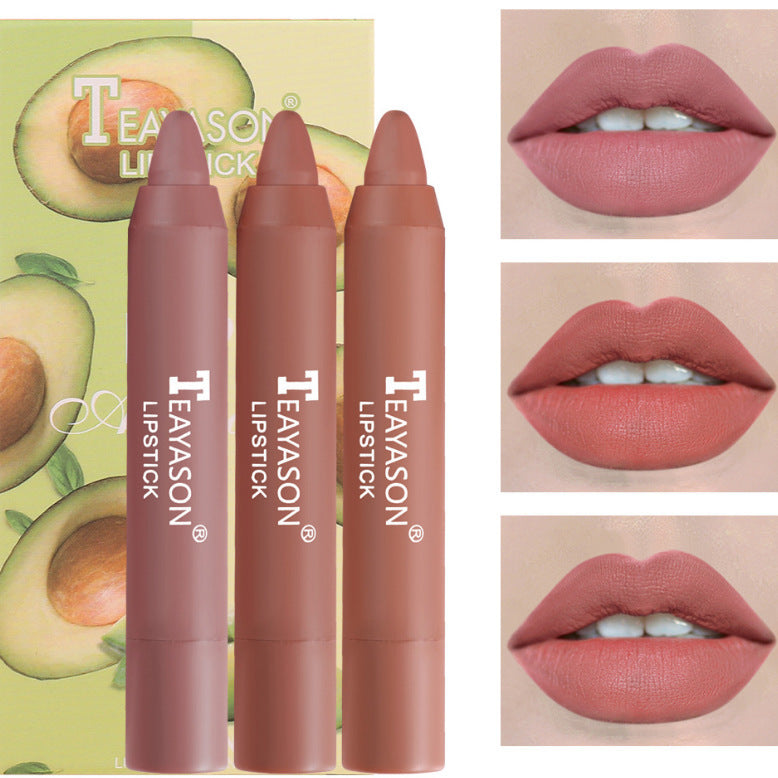 3 Packs Of Matte Lipstick Matte Velvet Lipstick Pen Bean Paste Milk Tea Color Lipstick Crayons Lipstick Students 3 Packs Of Matte Lipstick Matte Velvet Lipstick Pen Bean Paste Milk Tea Color Lipstick Crayons Lipstick Students